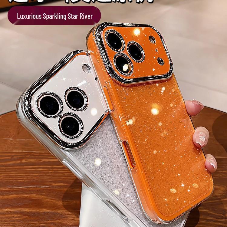 Jelly Glitter Instant iPhone 16 Pro Max Case - Large Window, Apple 17 Celebrity Protective Cover