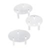 3 PCS Round Acrylic Display Stand Set Easy To Install Round Acrylic Jewelry Display for Rings Earrings Mini Figurines