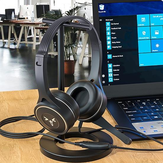 SY-G30 Wired Headphone Comfortable Noise Reduction Over-Ear Computer Headphone with Microphone for Online Course