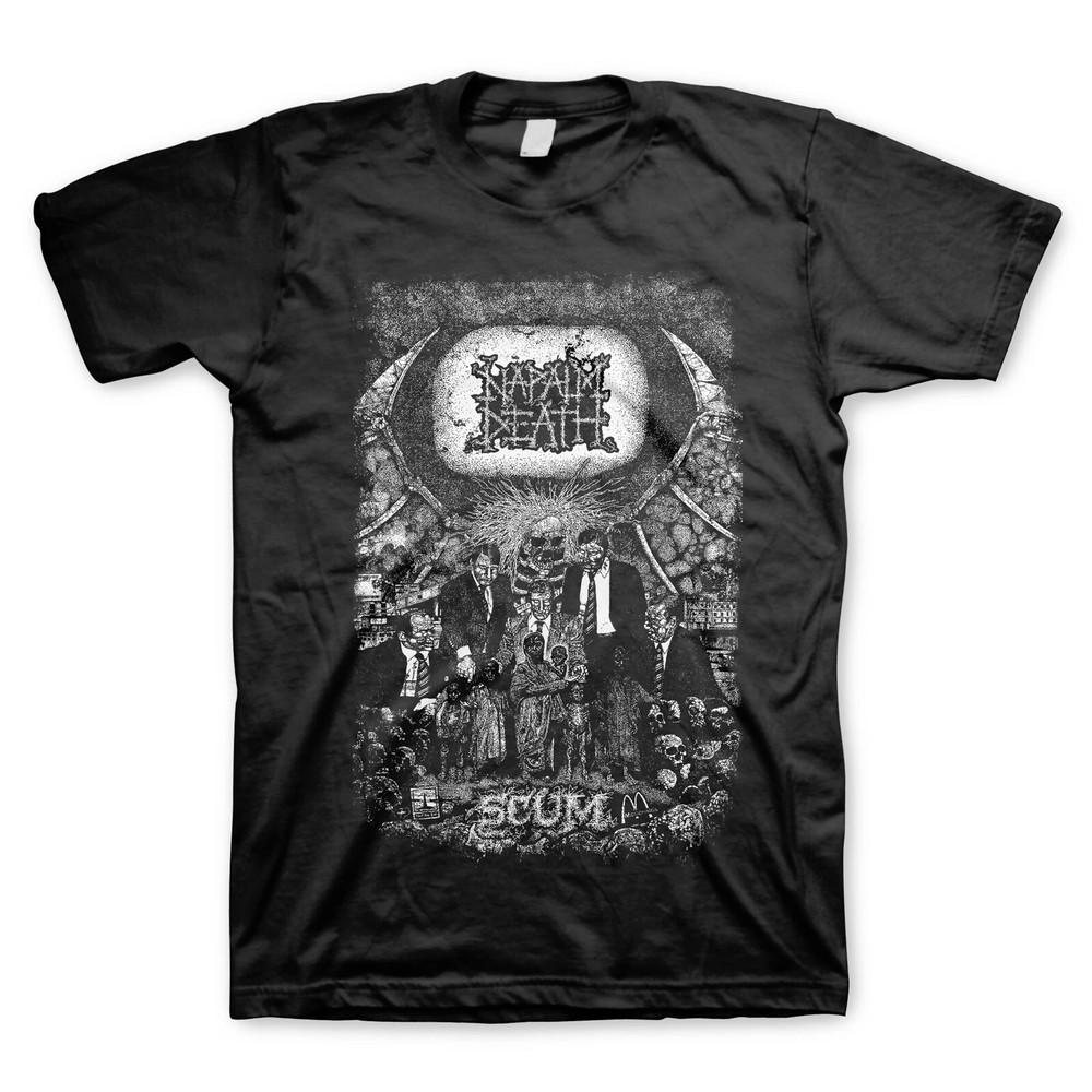 NAPALM DEATH cd cvr SCUM Official SHIRT XL New from enslavement  Unisex T-Shirt XXXL