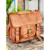 Vintage Silky Leather Messenger Bag Shoulder Laptop Bag Briefcase
