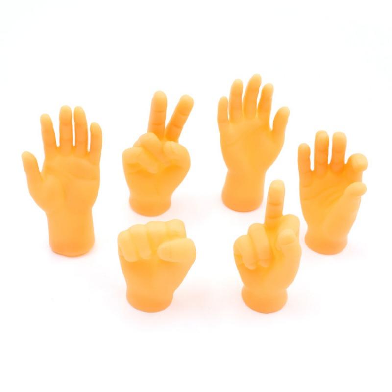 Put On The Plastic Gloves for Playing with And Petting Cats and Massage The Left and Right Little Hands