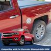 For Chevy Silverado 2014-18Chrome Door Fuel Filler Tank Gas Cap Bezel Cover Trim