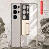 Samsung S25 Ultra Case: Transparent, Ultra-Thin Plated Phantom with Precise Holes & Stand
