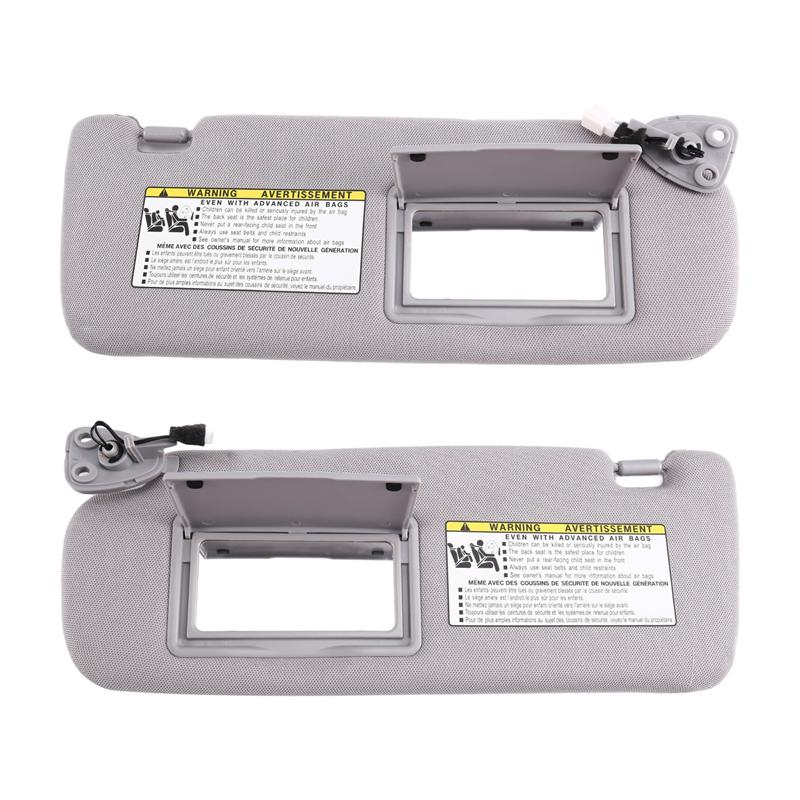 For Hyundai SONATA 2006- 2010 852013K010QS 85K000QS 1SET Sun Visor Car LH RH Gray Cloth