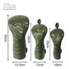 Head Cover Utility Driver Wood Golf Head Cover UT DR FW Cover Laser Camouflage Waterproof Specification Set of 4 FW X (Green, (DR, 2, UT))
