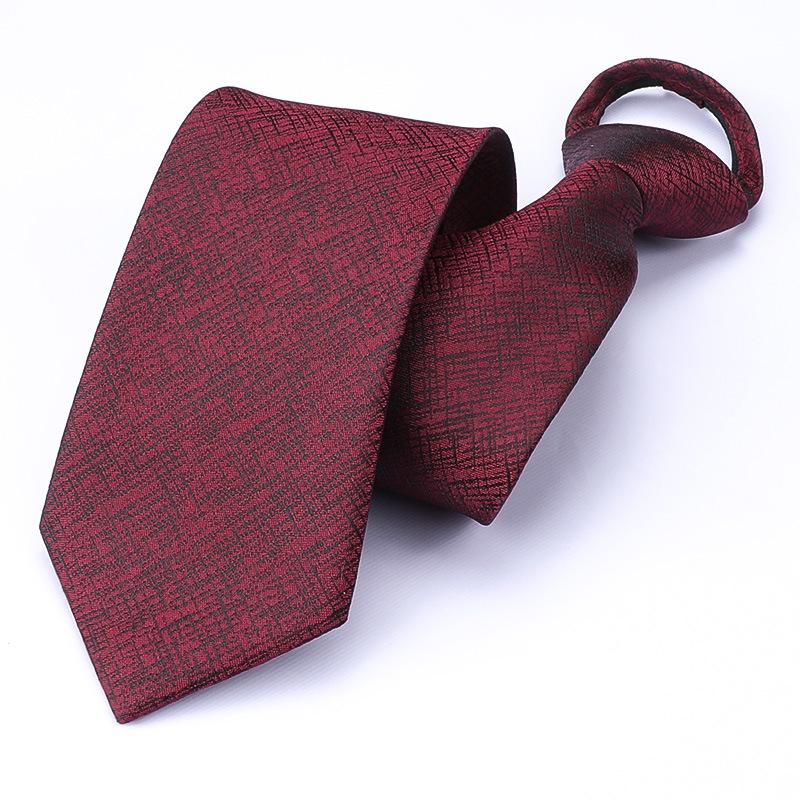 Men's Korean Style Zipper Striped No-Tie Professional Wedding Tie