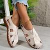 Fashion 2025 Fashion Closed Toe Women's Sandals New Plus Size Casual Comfortable Summer Hollow Out Soft Bottom Best Seller Flat Sandals