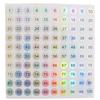 Waterproof Serial Number Label Stickers for Bottles and Nail Art (10mm)