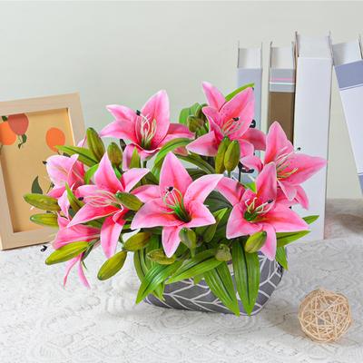 Künstliche Lilienblume Vollblüte Falsche Lilienblume 1 Kopf 2