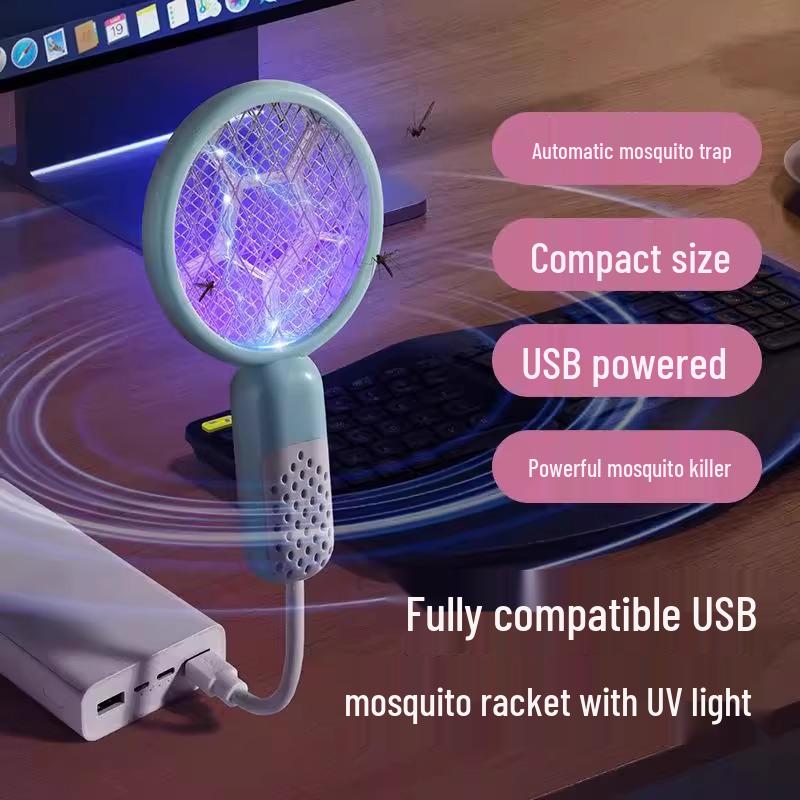 2025 Mini Electric Mosquito Swatter: Powerful Mosquito and Fly Killer Lamp