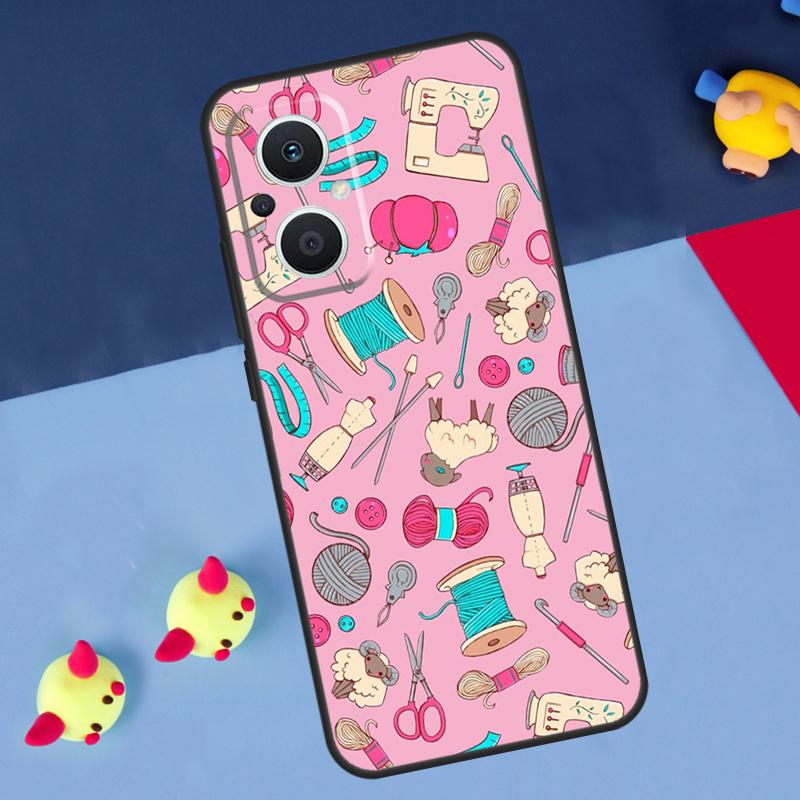 Sewing Knitting Crochet For OPPO Reno 12F 13F 14F 11F 10 11 12 13 14 Pro 8T 7 8 Lite OPPO Find X9 X8 X6 X5 Pro Case