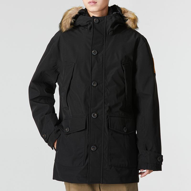Timberland Scar Ridge 3 In 1 Parka Windproof Solid Color Long Sleeve Jacket Men Jacket Black A5XSD-001