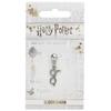 Harry Potter Lightning Bolt with Glasses Slider Charm Silver