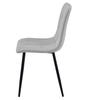LIBRA Chair - Light Gray Fabric / Black Legs X 2