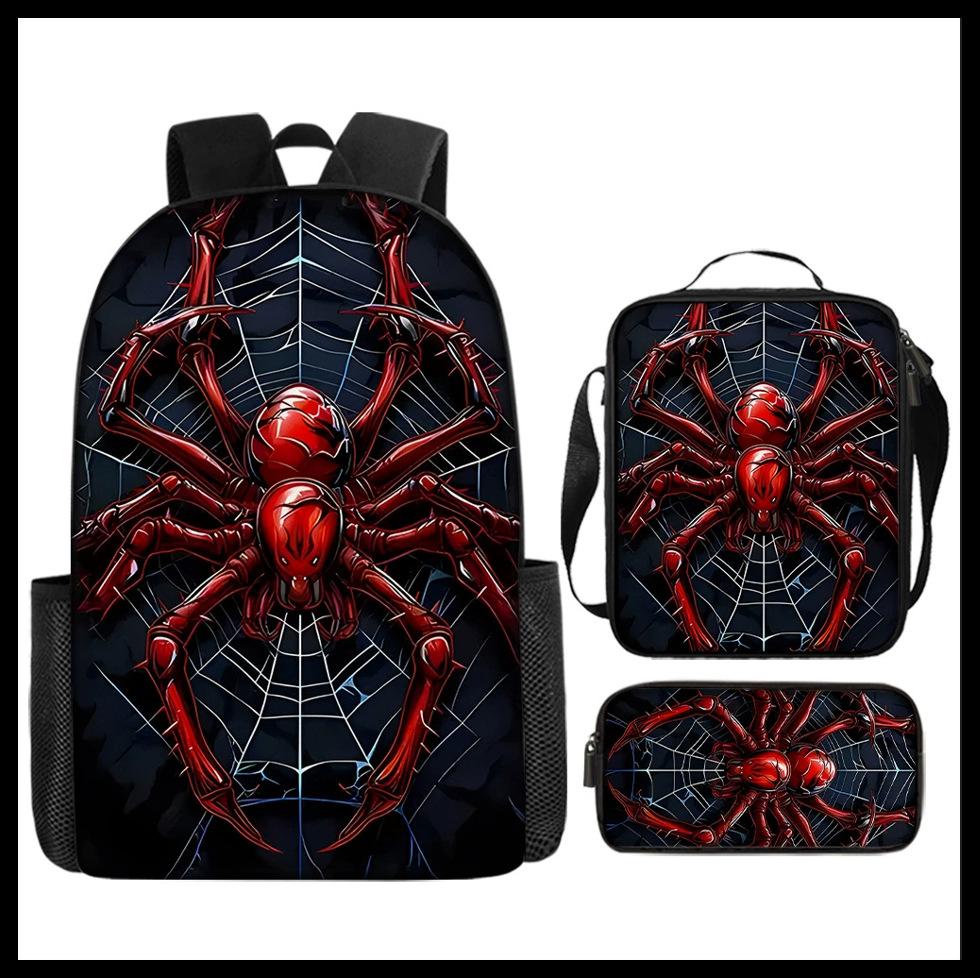 

Cartoon Children S Schoolbag Three-Piece Set, Primary School Bag, Water-Proof Polyester Messenger Bag, Pencil Bag. Ship according to the picture