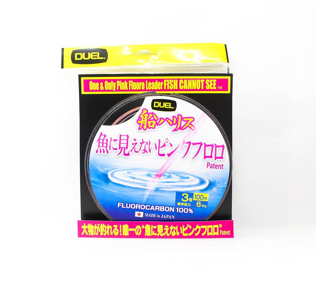 Yo Zuri Duel Pink Fish Cannot See Fluorocarbon 100m No3 6kg H4397-SP (8491)