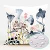 Polyester Waterproof Pillow Cover With Floral Pattern For Living Room Decor