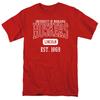 Koszulkka męska University of Nebraska z datą założenia, Czerwona, S-5XL