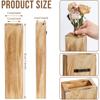 Holz Wand Pflanzgefäß Wanddeko für künstliche Blumen Pflanzen Hölzerne Pflanzenhalter Wandpflanztasche Vase Hängend für Wohnzimmer Be