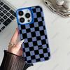 Modern Geometric Checkered Pattern Phone Case For iPhone 11 12 13 14 15 16 Pro Max 7 8 14 15 16 Plus X XR XS Max Protection Case