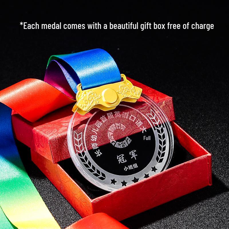 Gold Leaf Plated Basketball Champion Medal - Campus Event Competition Plaque
