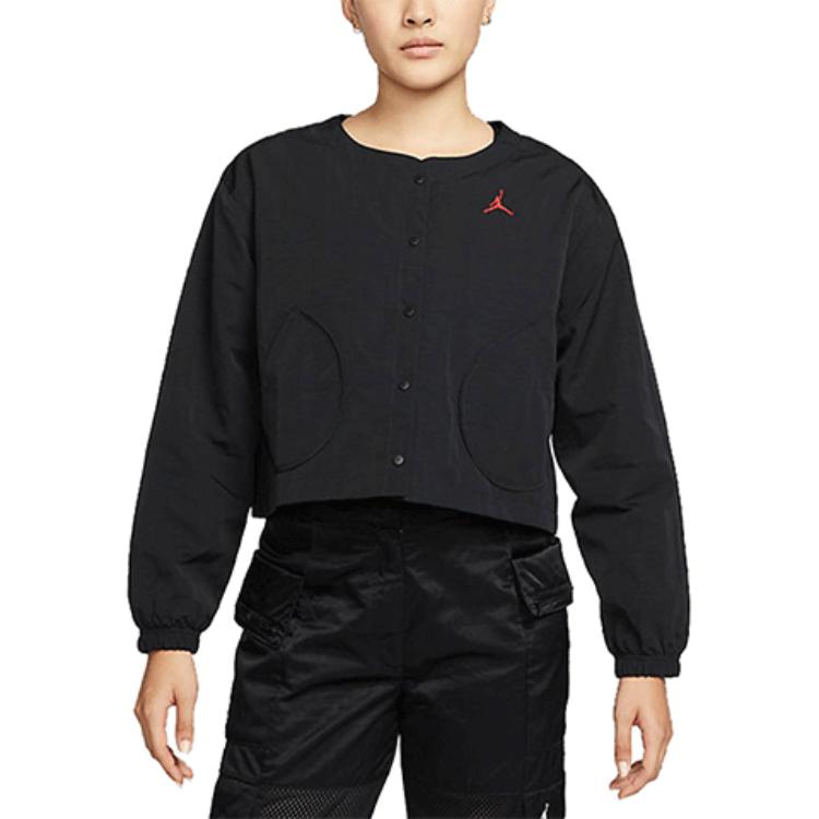 Jordan Jackets Women's Black Crew Neck Moderate Other DN4417-010