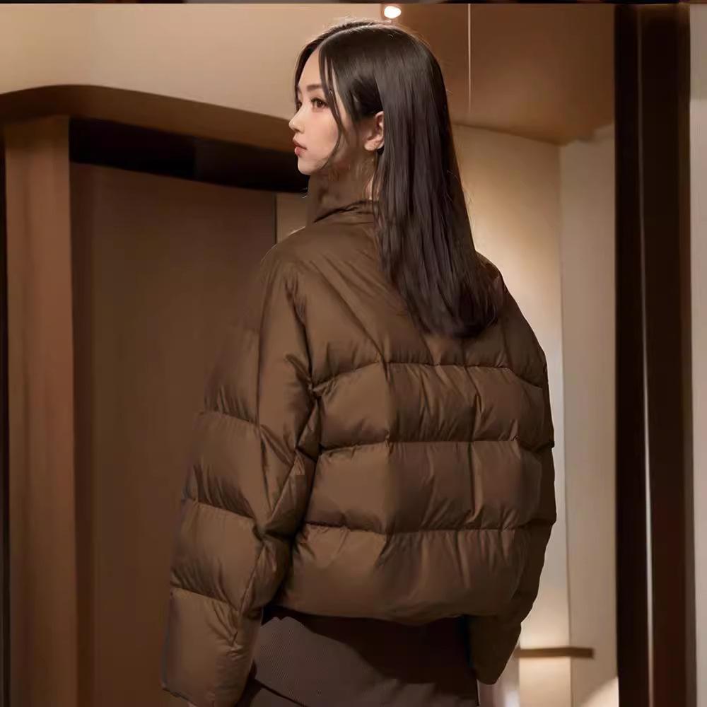 New Winter Women's Coffee Cotton-padded Jacket Coat Short Korean Version of Thick Bread Coat Cotton-padded Cotton-padded Jacket