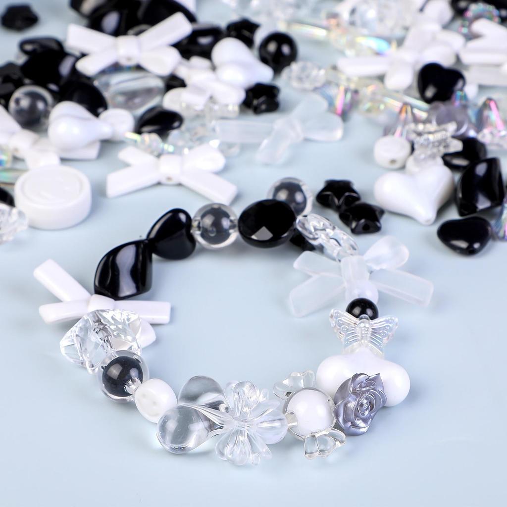 Colorful Acrylic Beads Set for DIY Crafts: Children’s Headwear & Phone Chain Kit