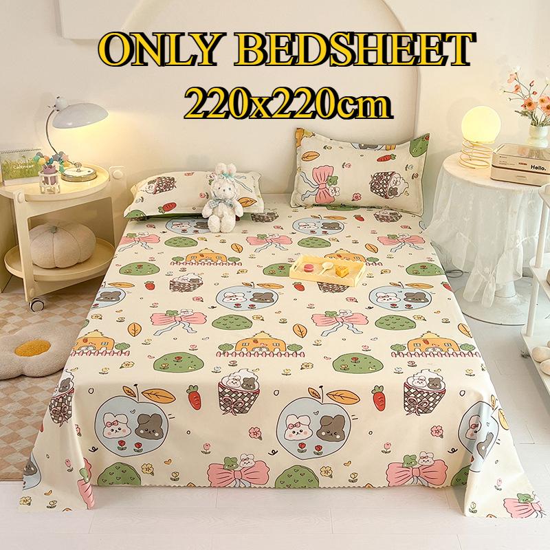 Bettlaken Hautfreundlich Gebürstet Verdickt Doppel Einzelbett Mehrspezifikationslaken für Alle Jahreszeiten