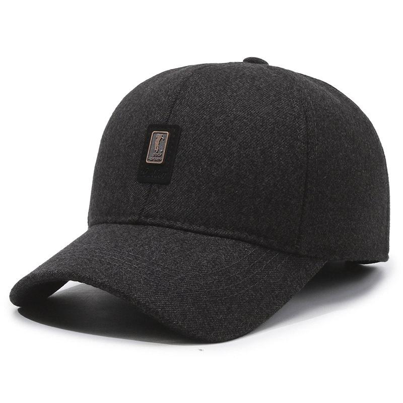 New Hat Men'S Day Casual Baseball Cap Fleece Ear Protector Cap In The Elderly Dad Warm Cotton Hat