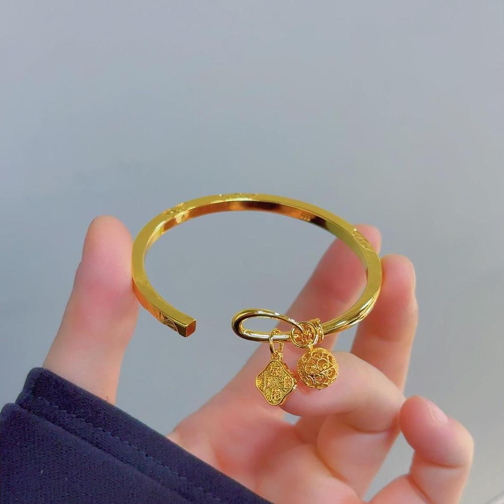 Příznivý Nádherný Zlatý Náramek pro Ženy - Vietnamský Požehnaný Design