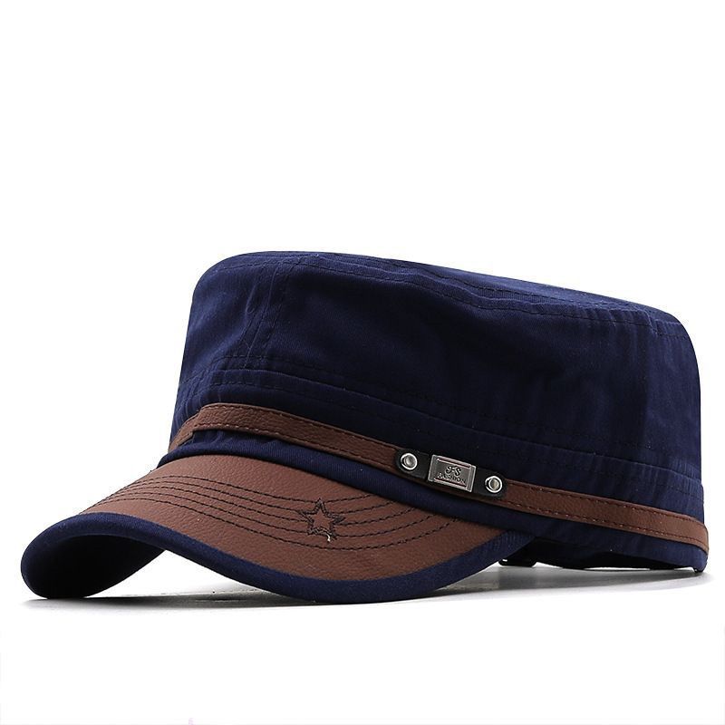 Men's and Women's Flat Top Hats Duck Tongue Hats in Spring Autumn and Winter Sun Hats Sun Hats