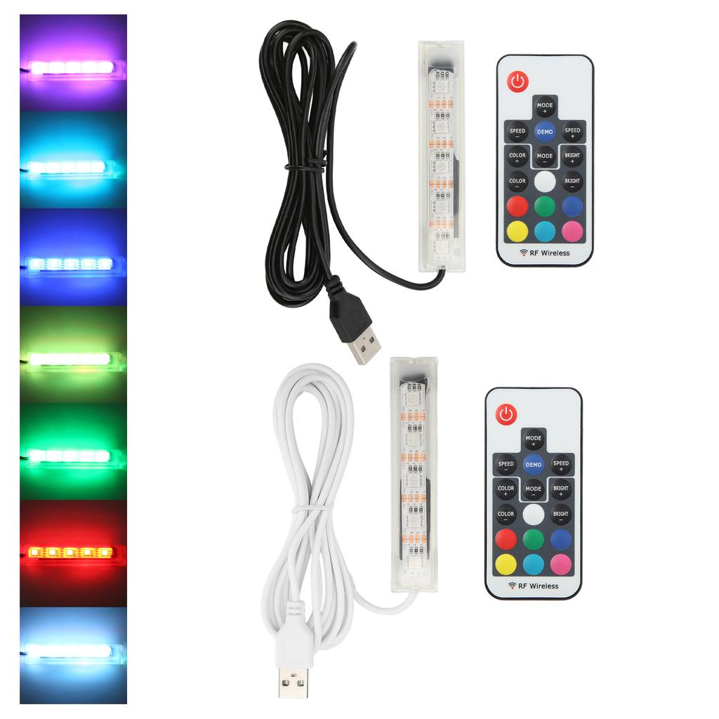 Mikro-Aquarium-Licht, USB-betriebene Fernbedienung, bunte Fisch-LED-Lampe für Landschaft