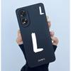 Case For Oppo A18 A38 A58 A78 4G Cover Camera Protection Cute Letter Liquid Silicone Soft Back Covers For Oppo A 38 A 18 Housing