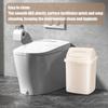 Swing Top Trash Can 3.17 Gallon Kitchen Trash Can Wastebasket Space Saving Recycling Bin Indoor for Under Counter Dormitory