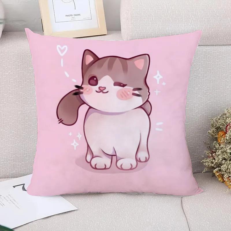 Cute Cat Decorative Pillowcase Living Room Office Home Pillowcase Car Ornaments