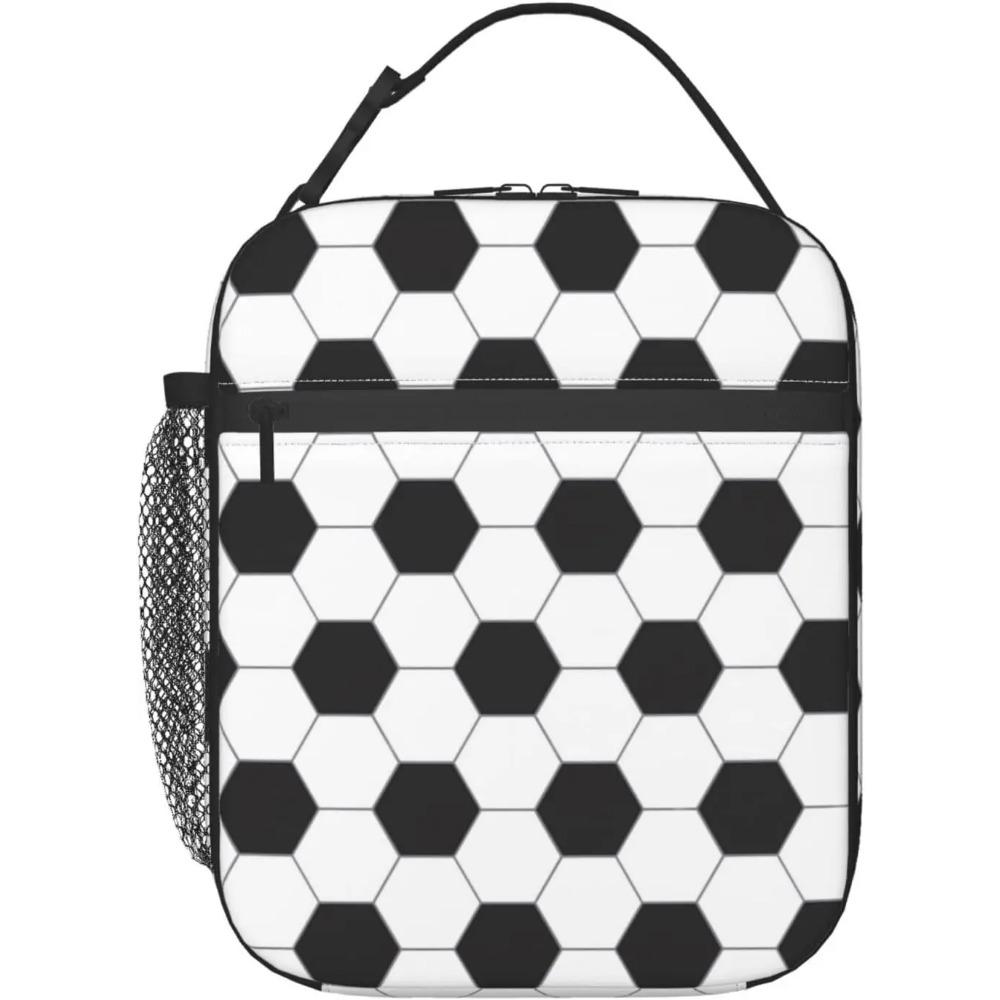 Lunchtasche Schwarz Weiße Katze Isolierte Lunchbox Damen mit Schultergurt, Thermische Wiederverwendbare Arbeits-Lunch-Kühltasche