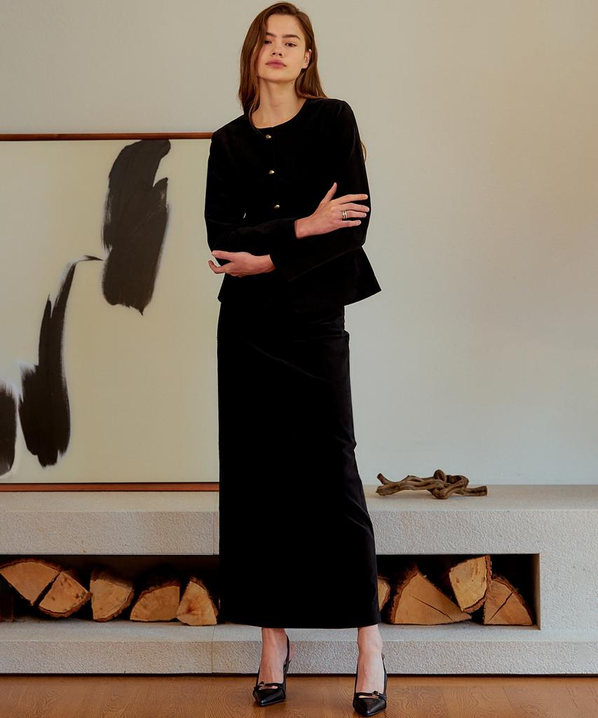 Retour Deux Vingt Quatre Aude H-Line Skirt (Black)
