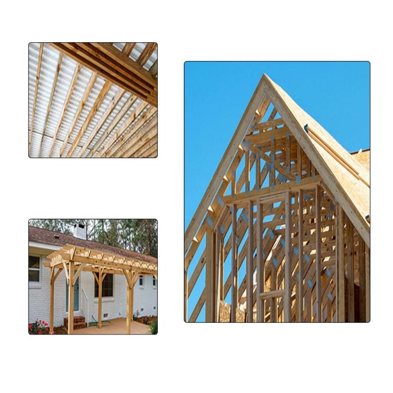 12pc Metal Rafter Clamps For Outdoor Structures Corrosion Resistant Black Hardware With Assembly Fasteners