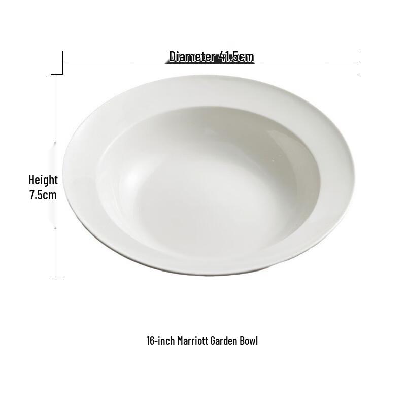 Ru Han 16-inch Ceramic Cartoon Serving Bowl