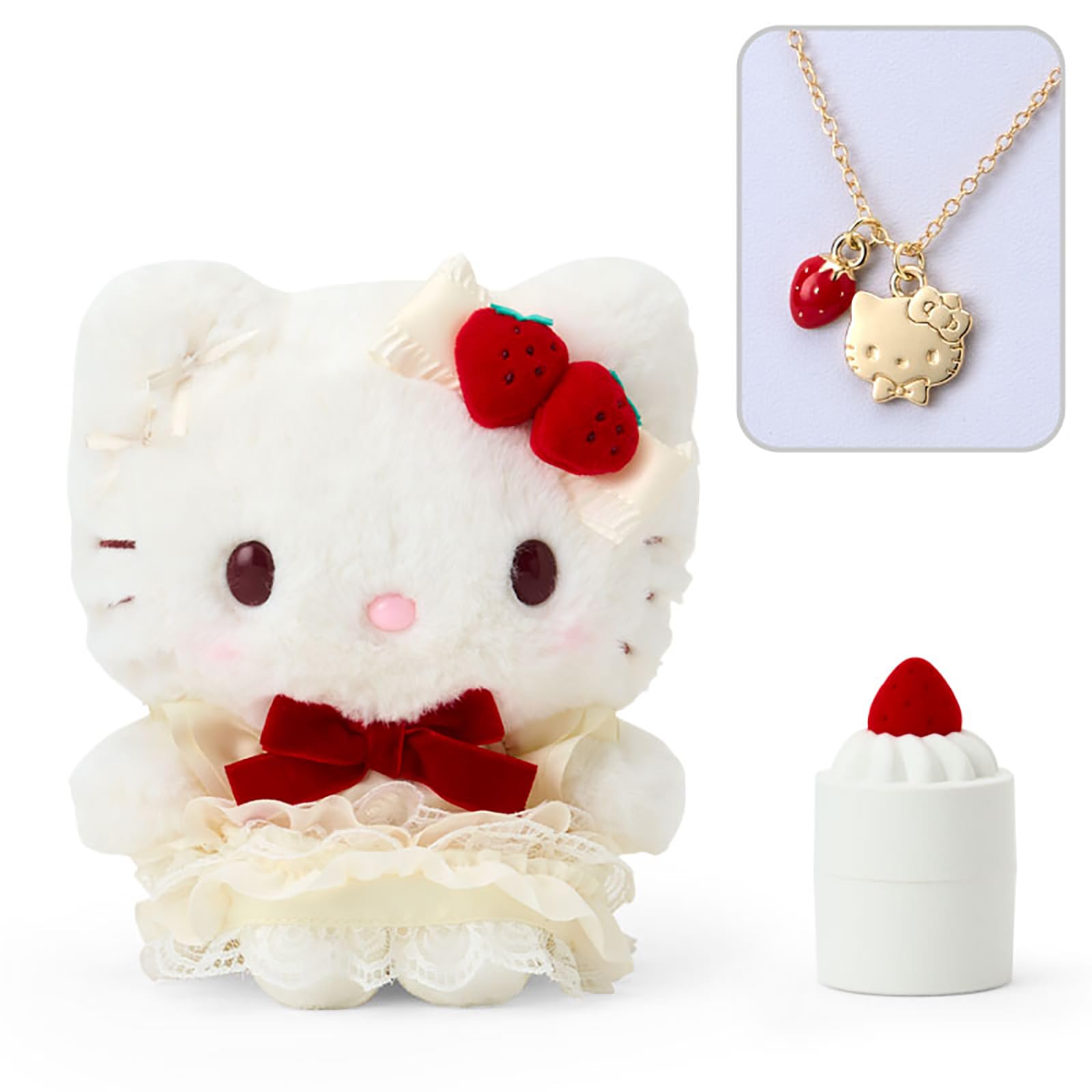 

[Sanrio] Мягкая игрушка и ожерелье (песочное печенье) Чехол для аксессуаров Hello Kitty в подарок 391158