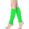 Women Juniors Neon Ribbed Leg Warmers for 80s Eighty's Party Sports Yoga