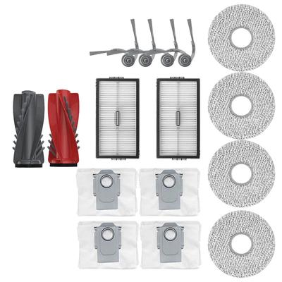 Spare Parts Kit for Roborock Saros 10R/G20S Ultra Robot Vacuum - Main Brush, Side Brush, Mop Cloth, HEPA Filter, Dust Bag
