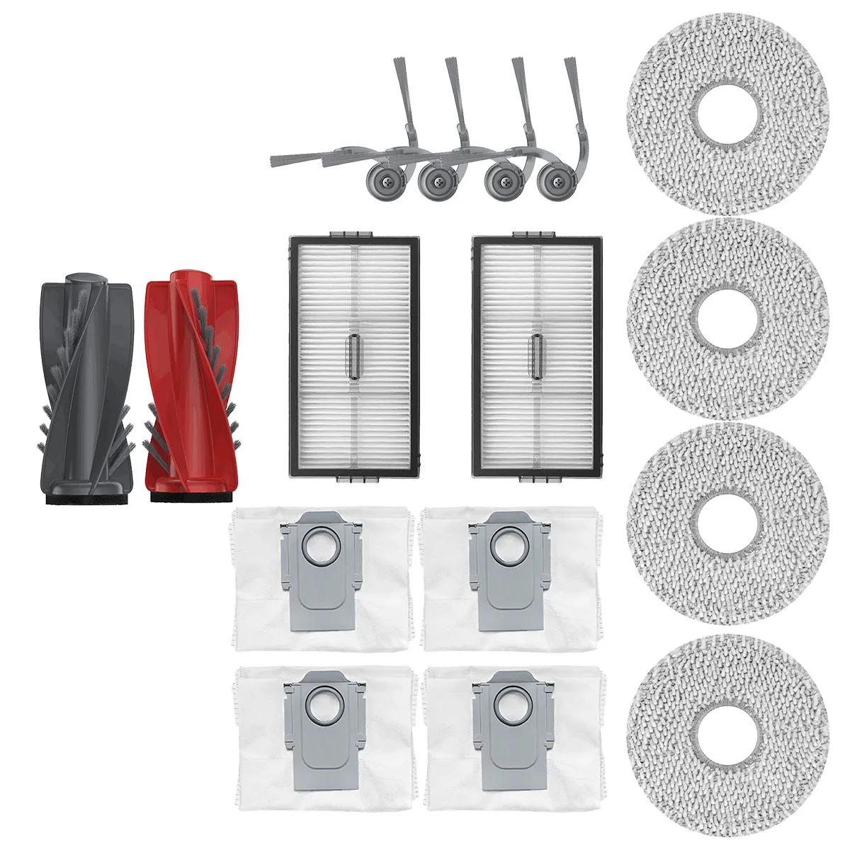 Kit Ricambi per Aspirapolvere Robot Roborock Saros 10R/G20S Ultra - Spazzola Principale, Spazzola Laterale, Panno Mop, Filtro HEPA, Sacchetto Polvere