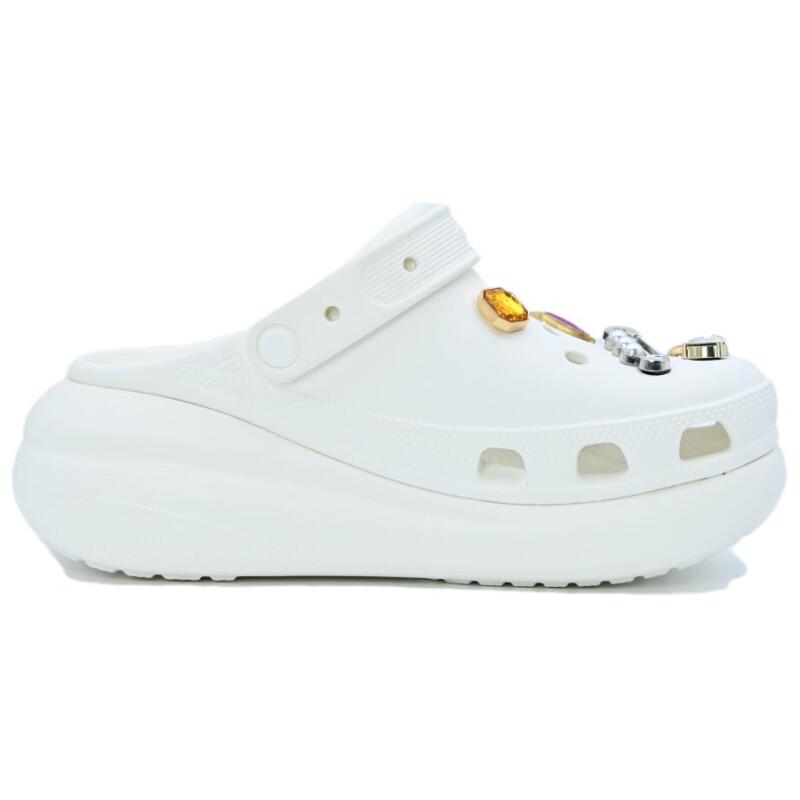 Crocs Crush Clog EVA Exquisite and Versatile Hole Shoes Unisex White
