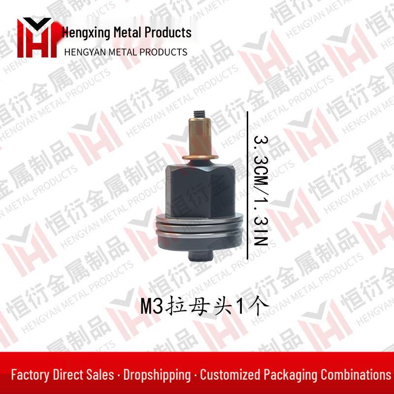 Manual Rivet Nut Tool with Interchangeable Heads M3-M12