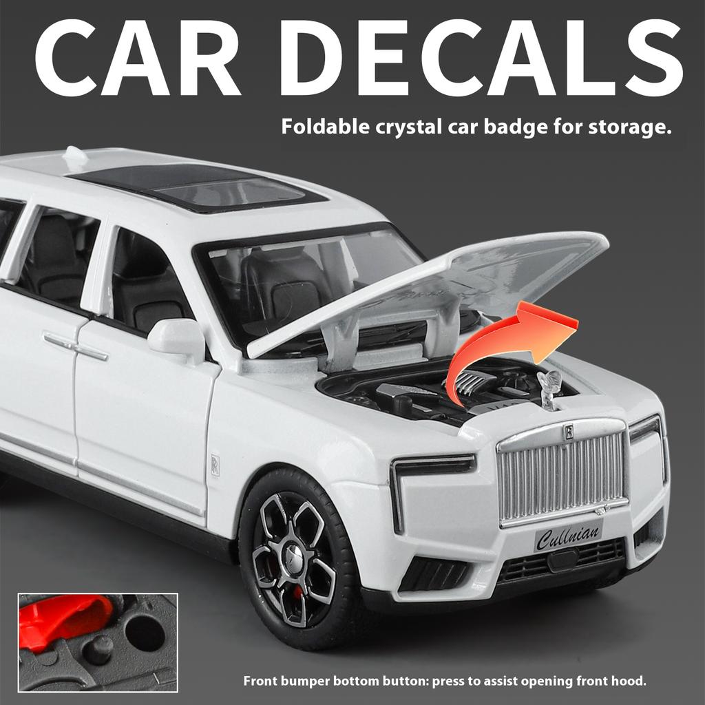 1/32 Rolls-Royce Cullinan Alloy Model, Exquisite Desktop Ornament, The Best Collectible for Car Model Enthusiasts, Halloween Gift
