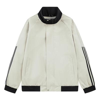 Veste Veste Homme Col Montant Cardigan Manches Longues, Printemps et Automne Manteau Mince Monocouche Coupe-vent et Respirant