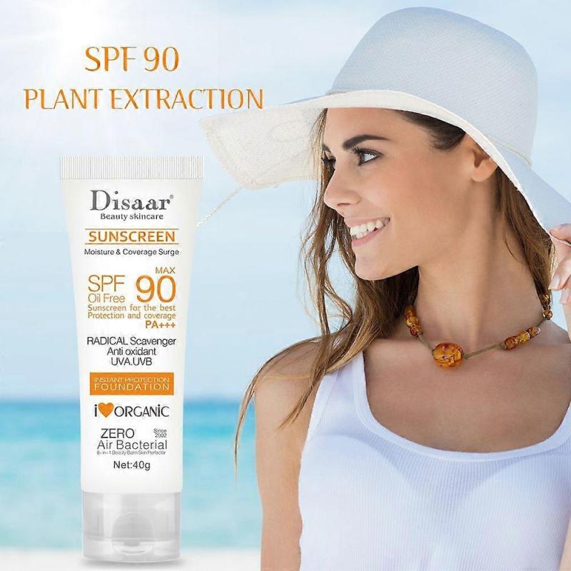 Whitening Sunscreen SPF 90 Face and Body Sun Cream Anti-Aging Hydrating Skin Protective Lotion